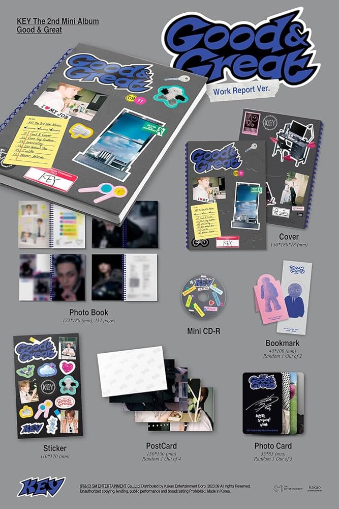 Amazon.com: KEY [GOOD & GREAT] 2nd Mini Album ( WORK REPORT